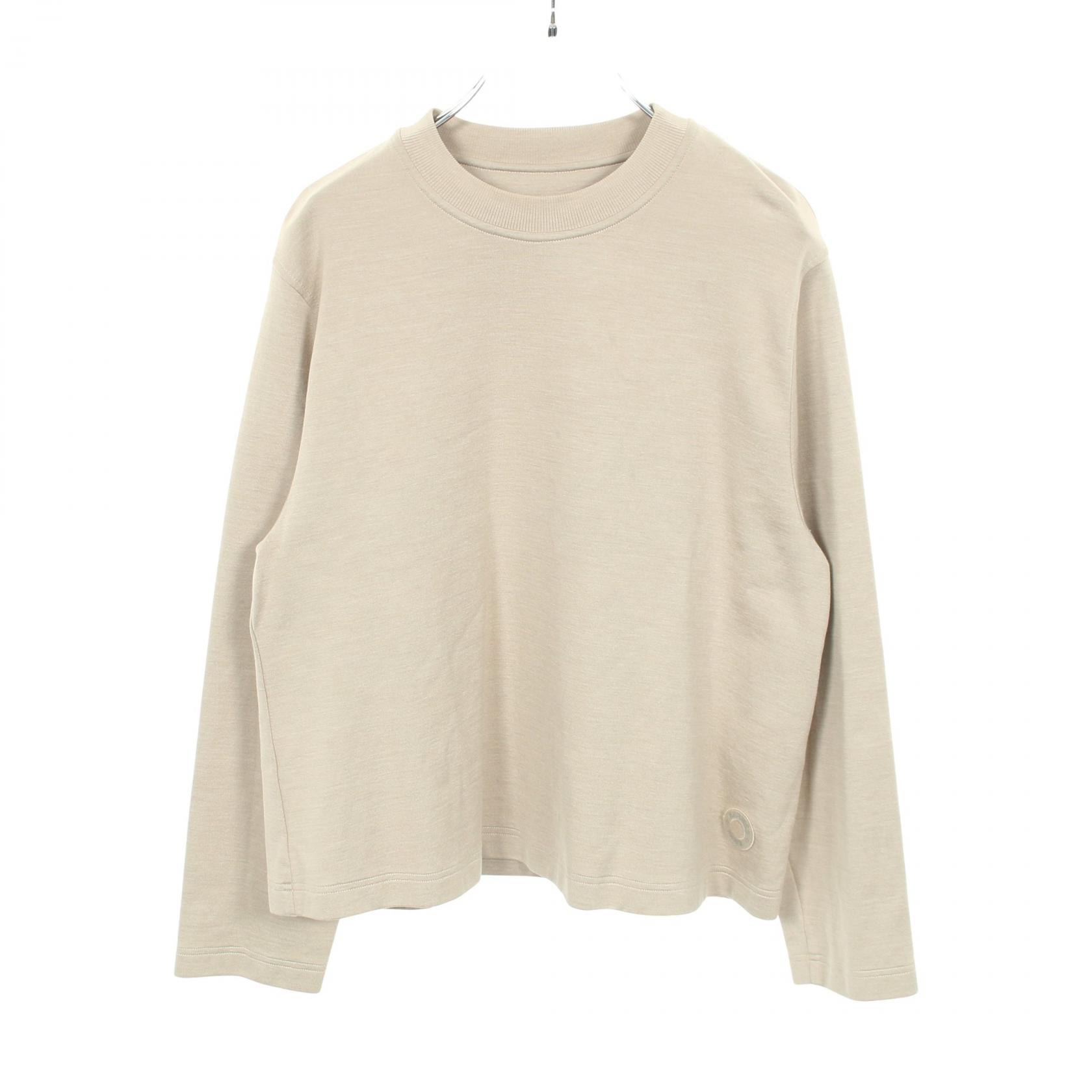 エルメス HERMES セリエワッペン 長袖Tシャツ 衣料品 トップス コットン シルク シルク レディース ベージュ系 3E4610DG 【中古】