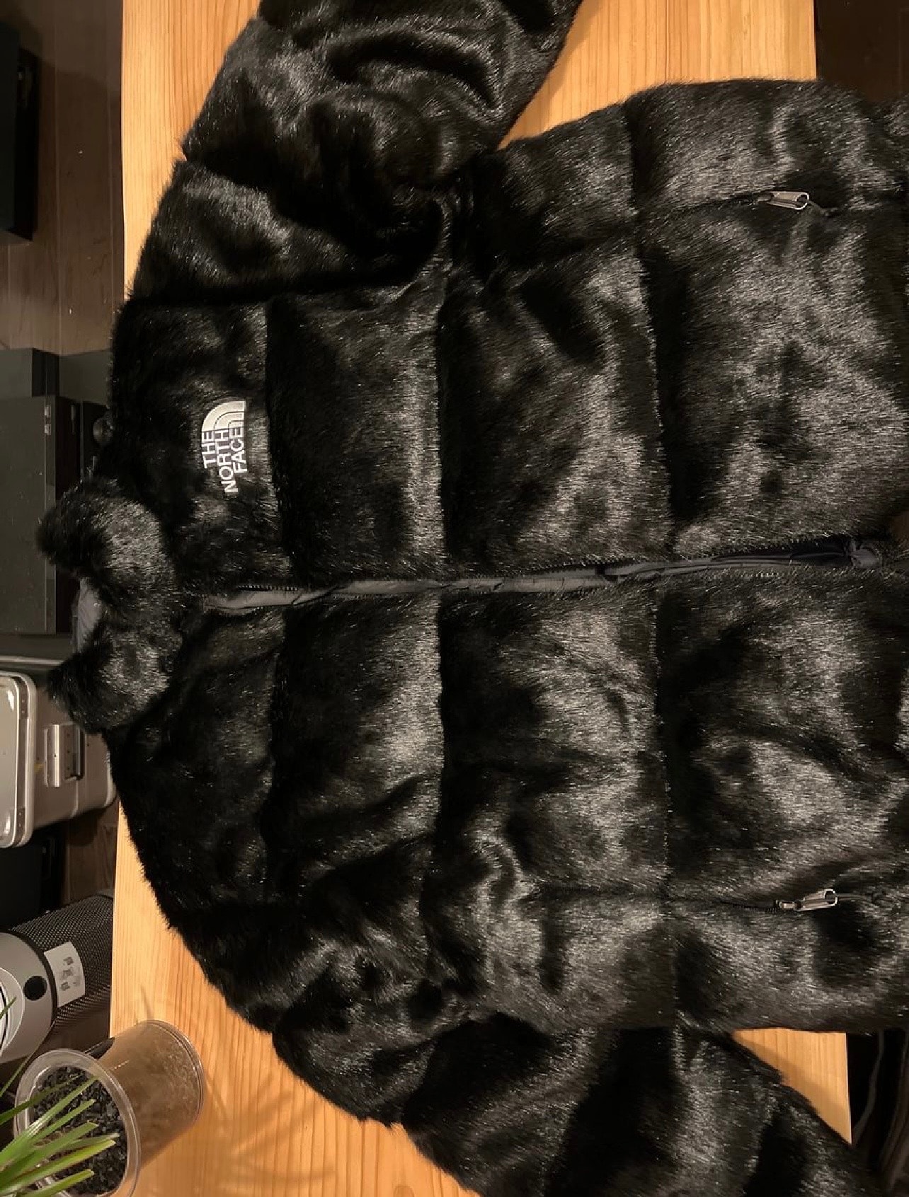 Supreme x The North Face Faux Fur Nuptse Jacket "Black"