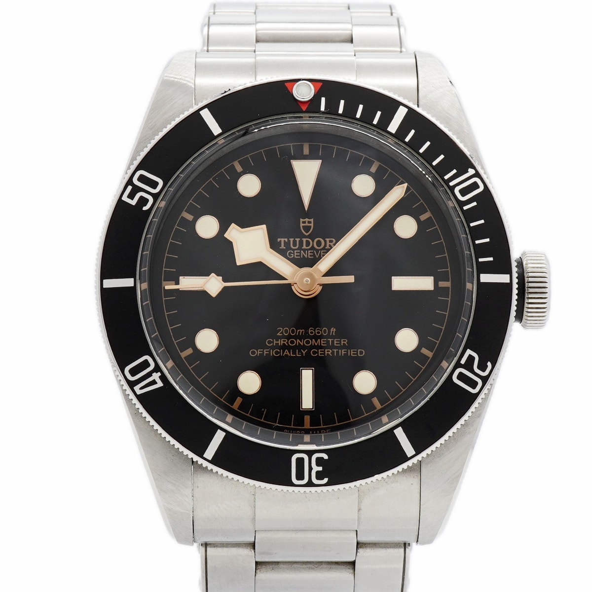 ★SALE【6wia0055】チュードル ヘリテージ ブラックベイ 79230N 黒文字盤【中古】腕時計 メンズ