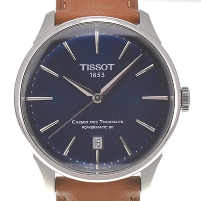 値下 ティソ TISSOT T139.807.11.048.00 シュマン・デ・トゥレル パワーマティック80 メンズ 美品 内箱・保証書付き □#140284