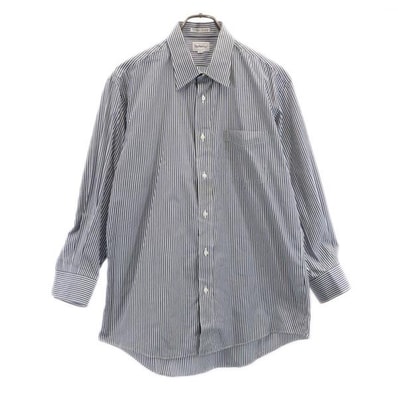 Burberrys バーバリーズ 90s オールド ストライプ 長袖 シャツ 42-80 ブルー系