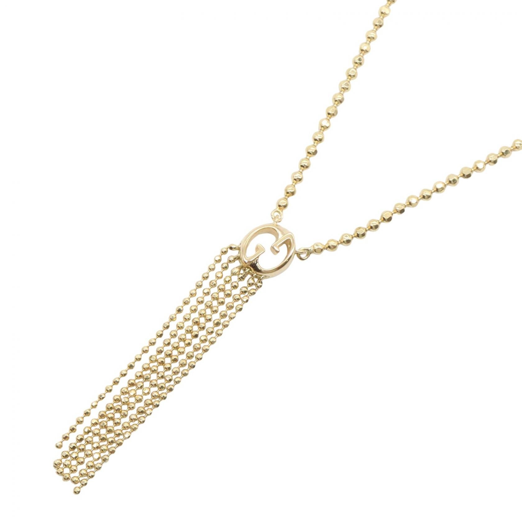 グッチ GUCCI GGフリンジネックレス ネックレス ジュエリー K18(イエローゴールド) レディース ゴールド系 【中古】