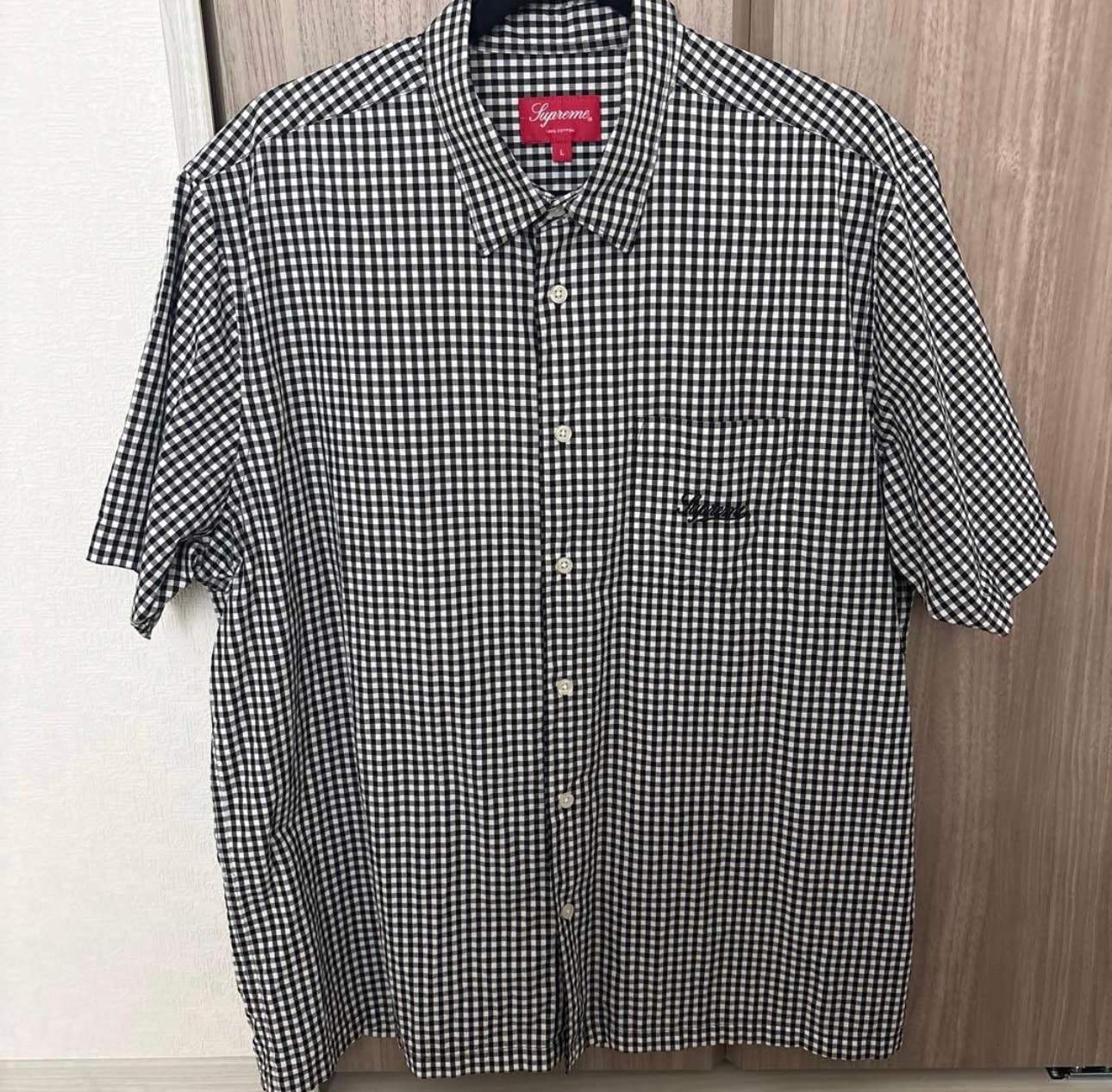Supreme Gingham S/S Shirt "Black"