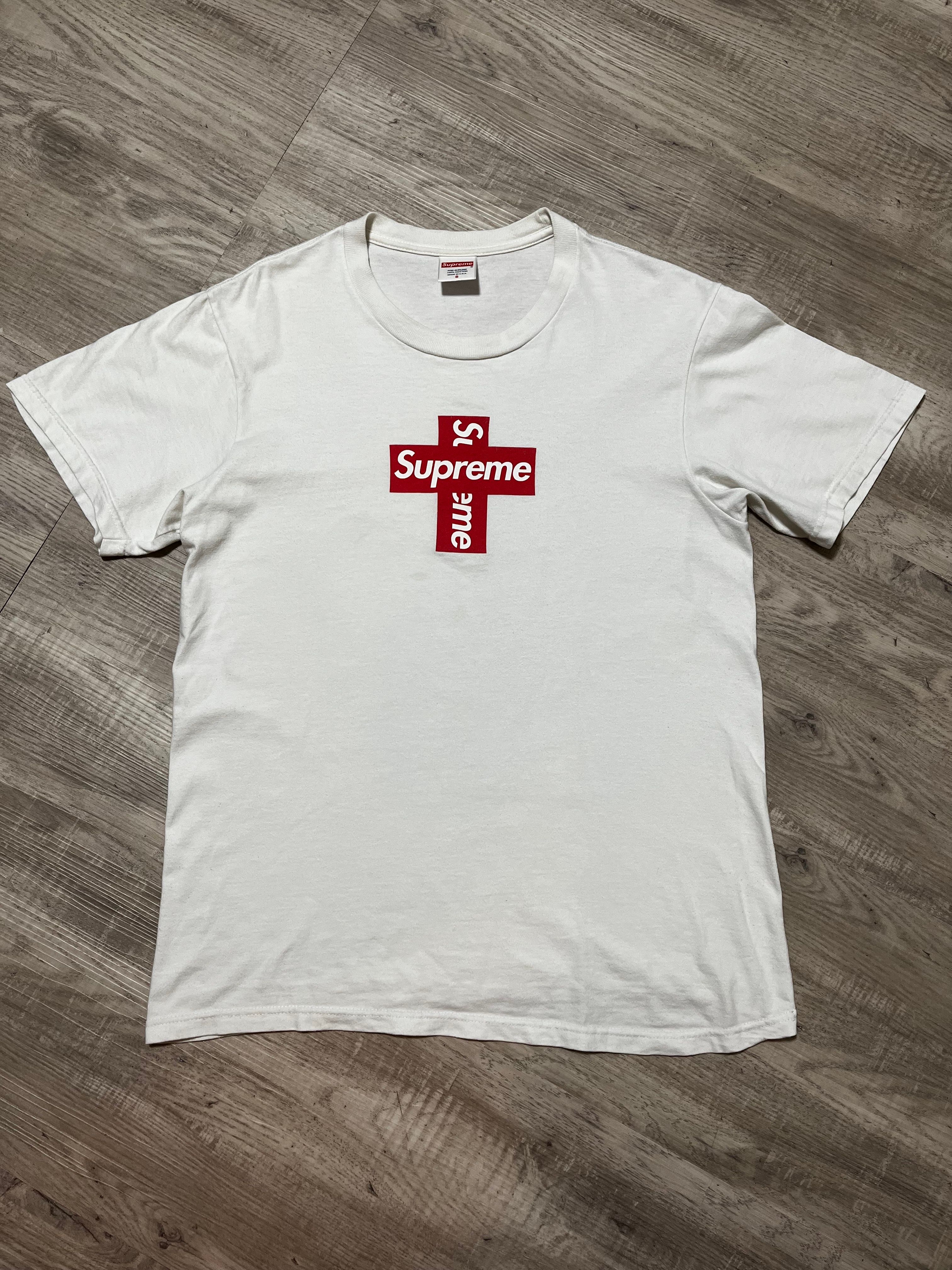 Supreme Cross Box Logo Tee "White"