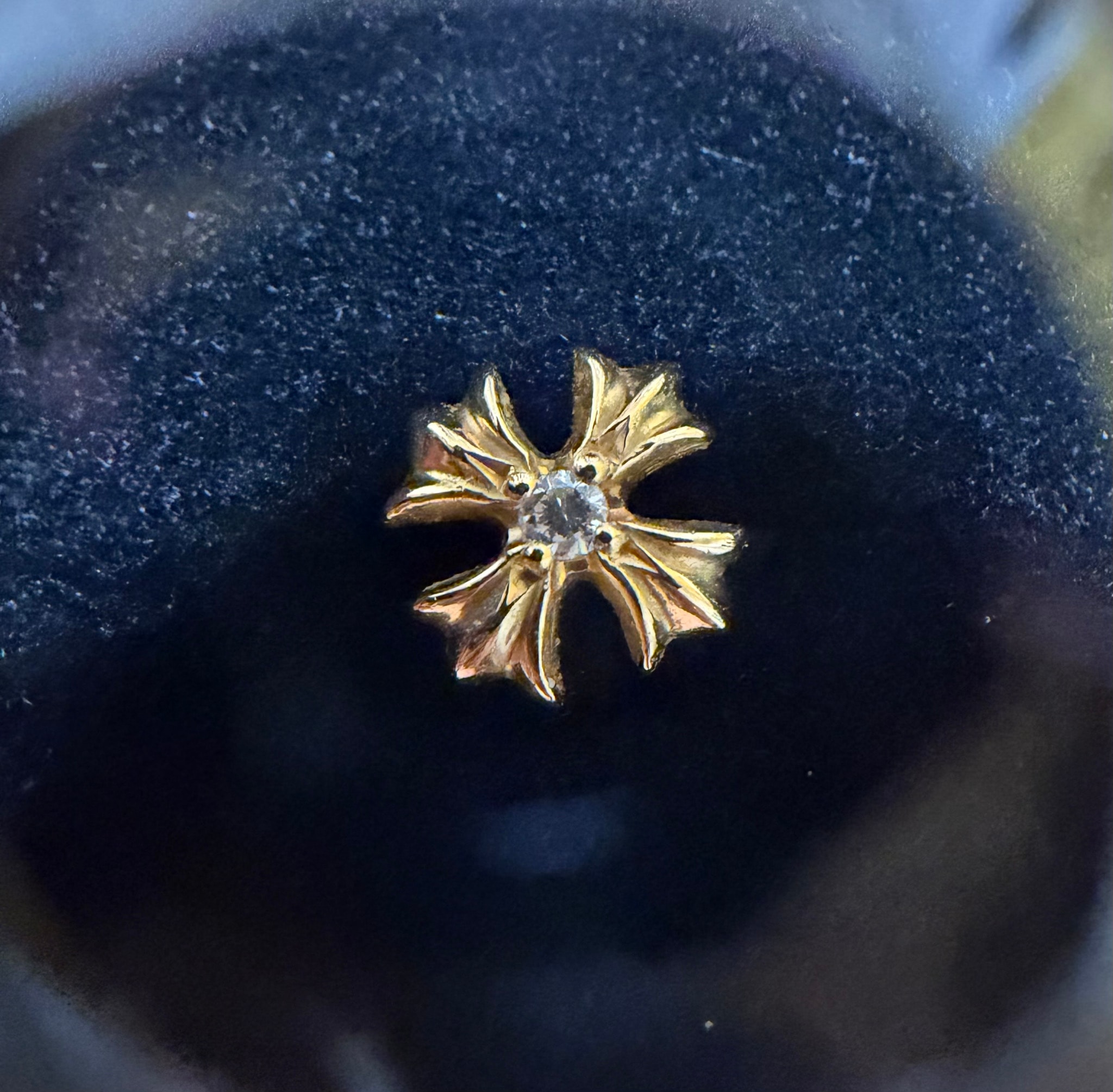 Chrome Hearts 22K No.2 CH Plus Diamond "Gold"