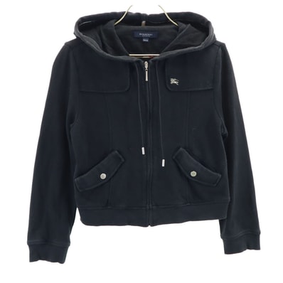 BURBERRY LONDON バーバリーロンドン 三陽商会 長袖 スウェット ジップパーカー 130A ブラック