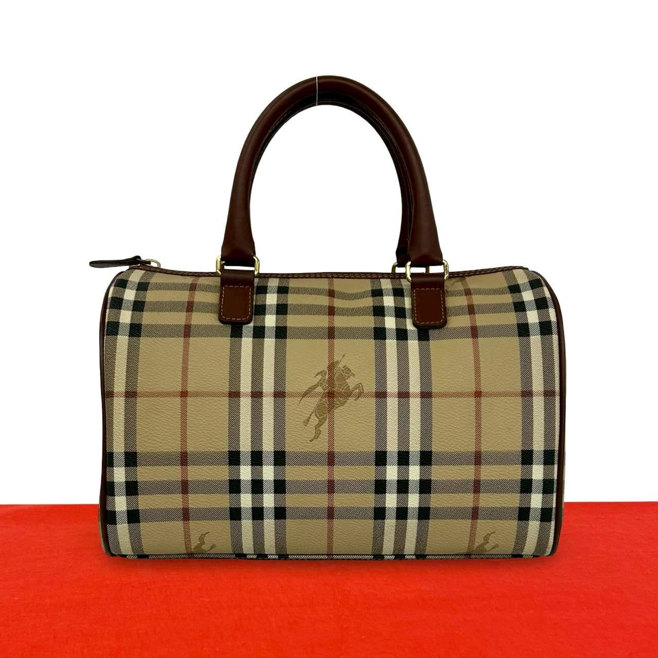 B (目立った傷や汚れなし)】BURBERRY バーバリー ノバチェック 柄