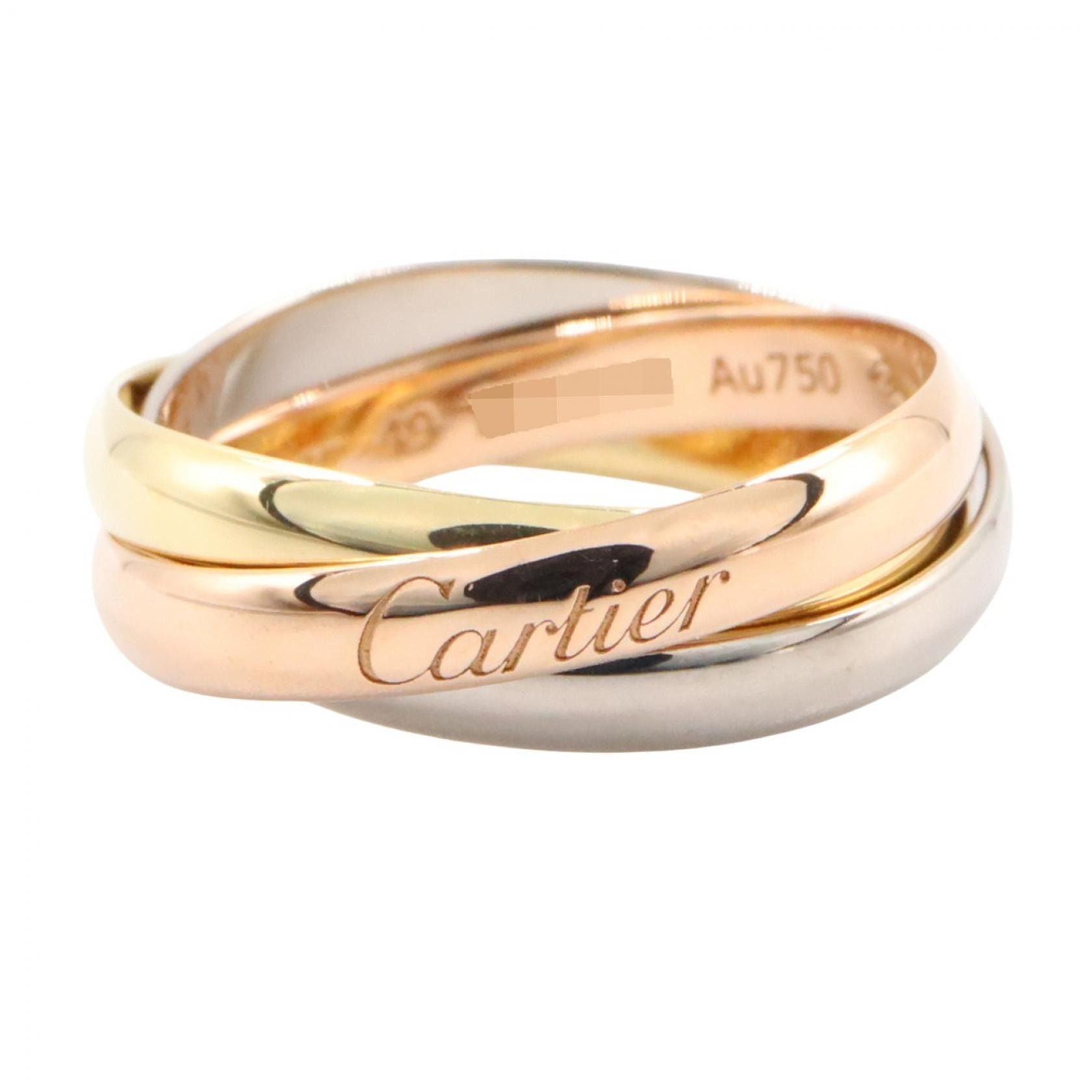 カルティエ CARTIER トリニティリング リング・指輪 ジュエリー K18(イエローゴールド) K18WG(ホワイトゴールド) K18PG(ピンクゴールド) レディース ゴールド系 / シルバー系 【中古】