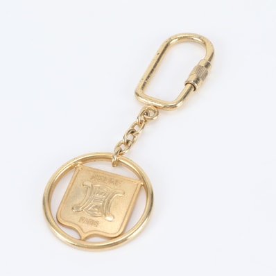 ■美品 セリーヌ トリオンフ キーリング ゴールド アクセサリー
