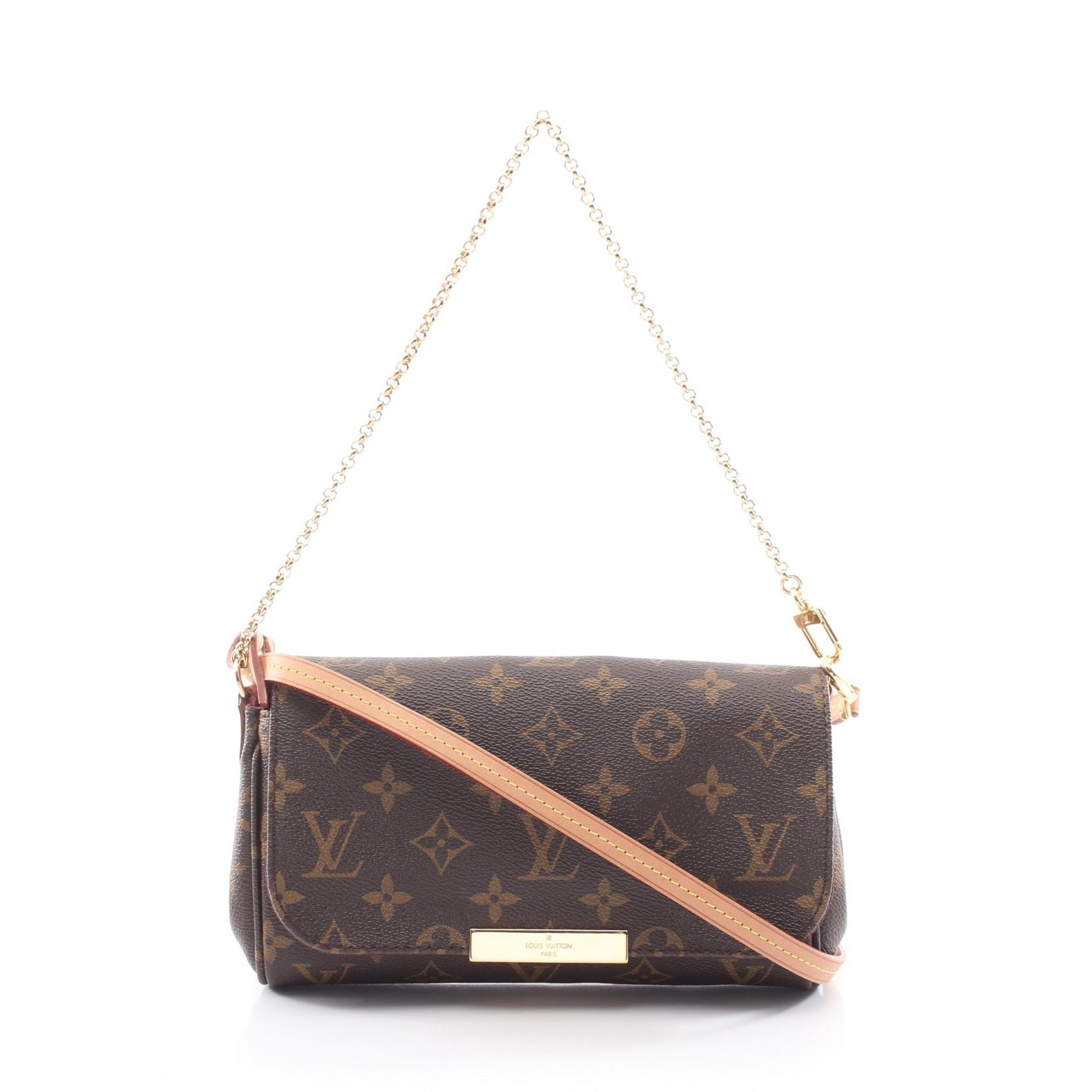ルイ・ヴィトン LOUIS VUITTON フェイボリットPM 2WAY ハンドバッグ バッグ PVCコーティングキャンバス レザー モノグラム レディース ブラウン系 M40717 【中古】