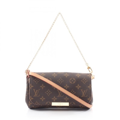 ルイ・ヴィトン LOUIS VUITTON フェイボリットPM 2WAY ハンドバッグ バッグ PVCコーティングキャンバス レザー モノグラム レディース ブラウン系 M40717 【中古】