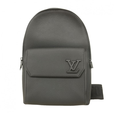 【6db1018】ルイヴィトン ボディバッグ LVアエログラム パイロットスリングバッグ M23736 ノワール【中古】メンズ