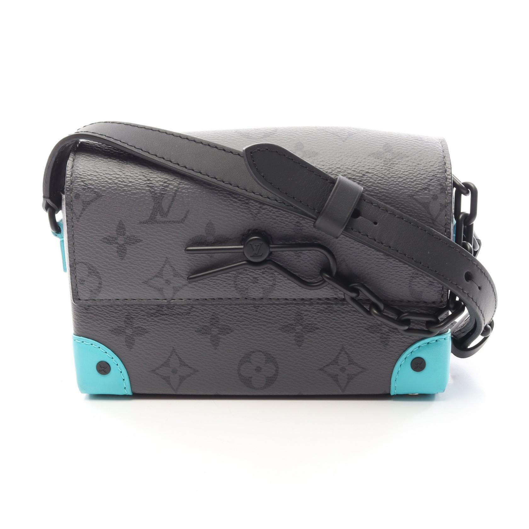 ルイ・ヴィトン LOUIS VUITTON スティーマー ウェアラブル ウォレット ショルダーバッグ バッグ PVCコーティングキャンバス レザー モノグラム・エクリプスリバース グレー メンズ グレー系 / ブルー系 M11496