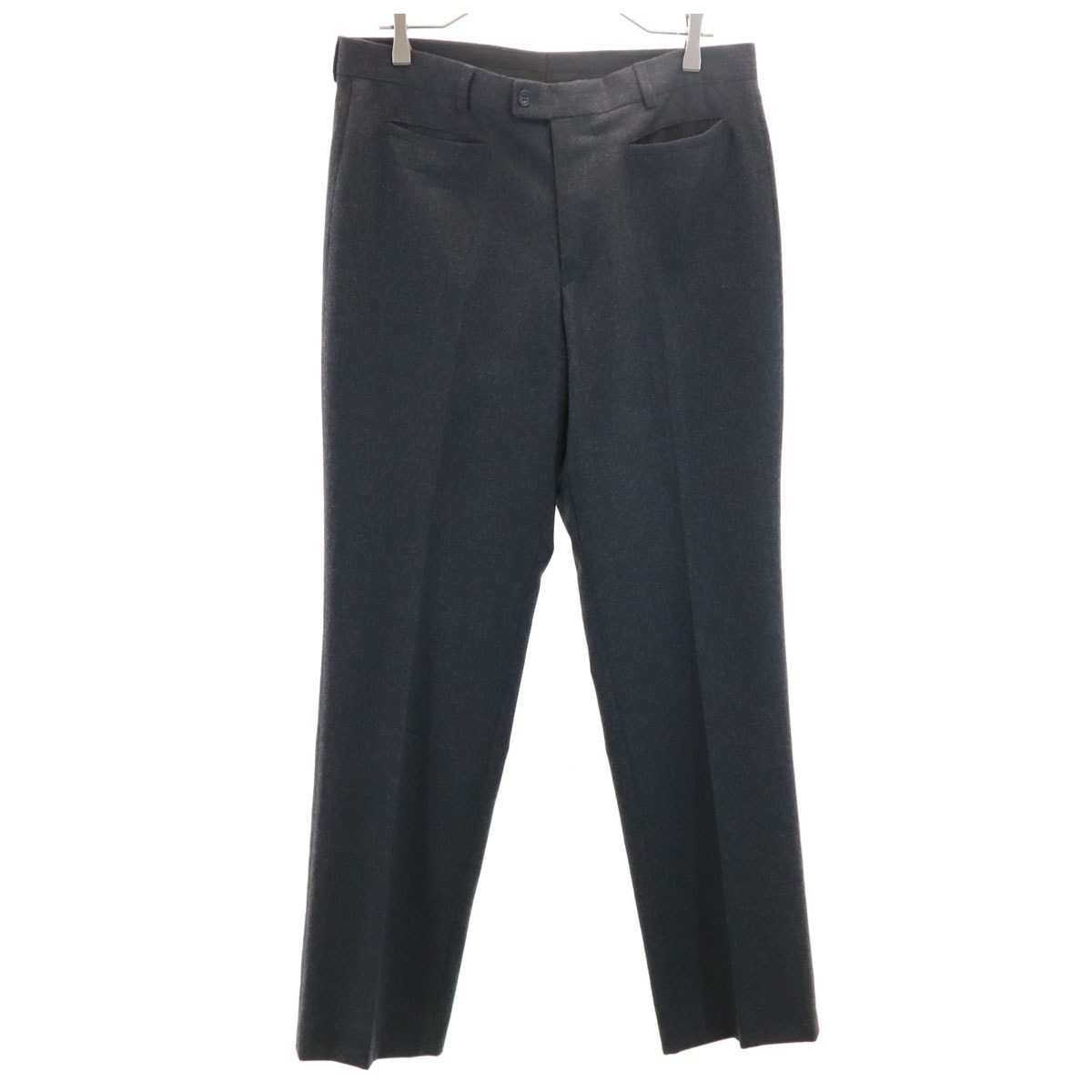 美品 Emporio Armani エンポリオアルマーニ 90s イタリア製 ウール オールド スラックスパンツ 50 グレー