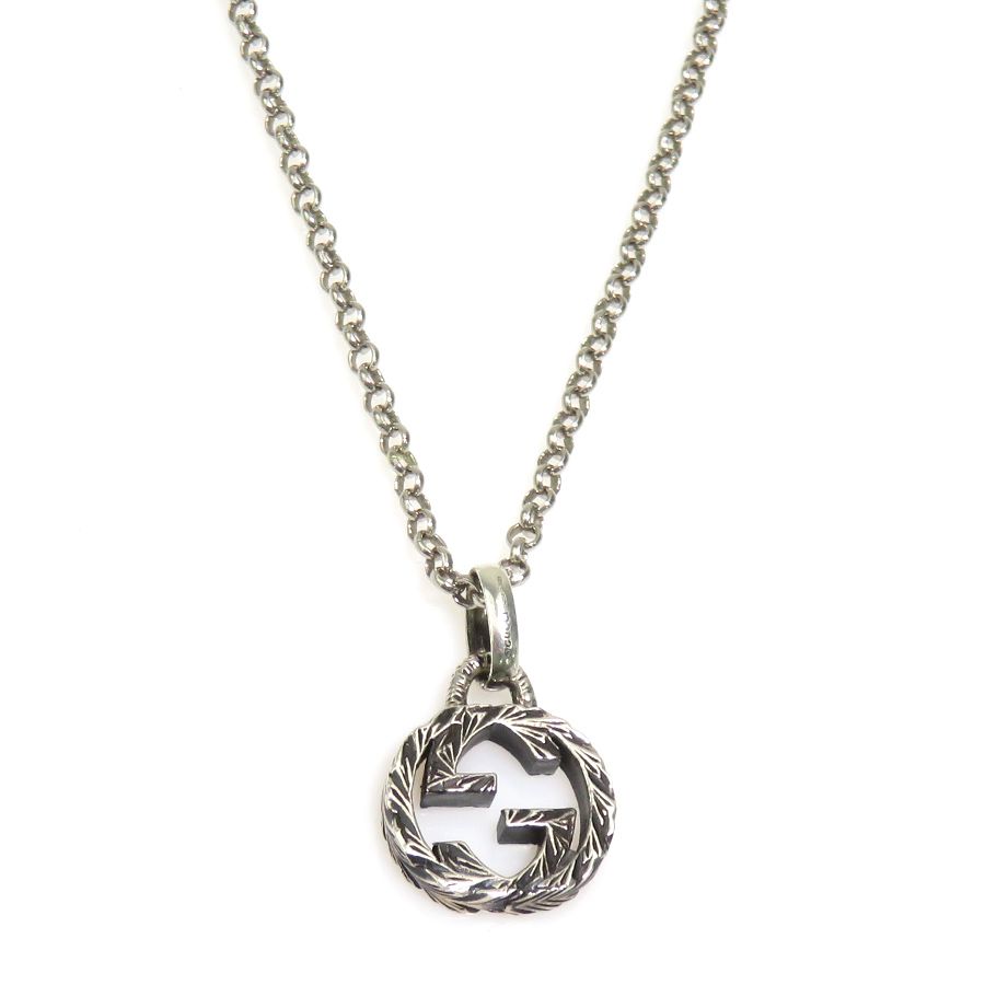 グッチ GUCCI ネックレス インターロッキングG シルバー925 シルバー ユニセックス【中古】 h31203g