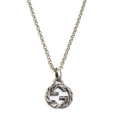 グッチ GUCCI ネックレス インターロッキングG シルバー925 シルバー ユニセックス【中古】 h31203g
