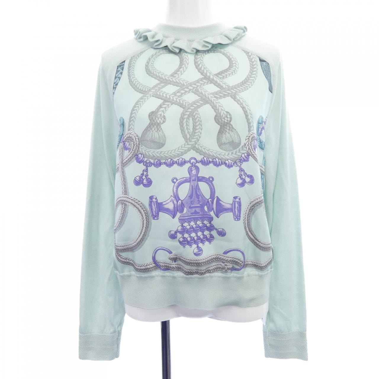 エルメス HERMES パルフロワリミックス PALEFROI 5H2803DL ツイルレーヌ ニット