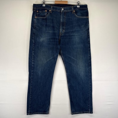 古着 リーバイス Levi's デニム パンツ 505 テーパード ジッパーフライ 5ポケット ジーパン 大きいサイズ w40 L30 ブルー系 メンズ