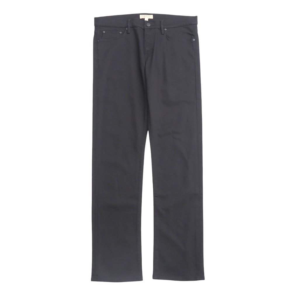 ■美品■BURBERRY バーバリー パンツ サイズ34 ストレート ストレッチ ロングパンツ ブラック ブランド古着【中古】20250821/RA5807