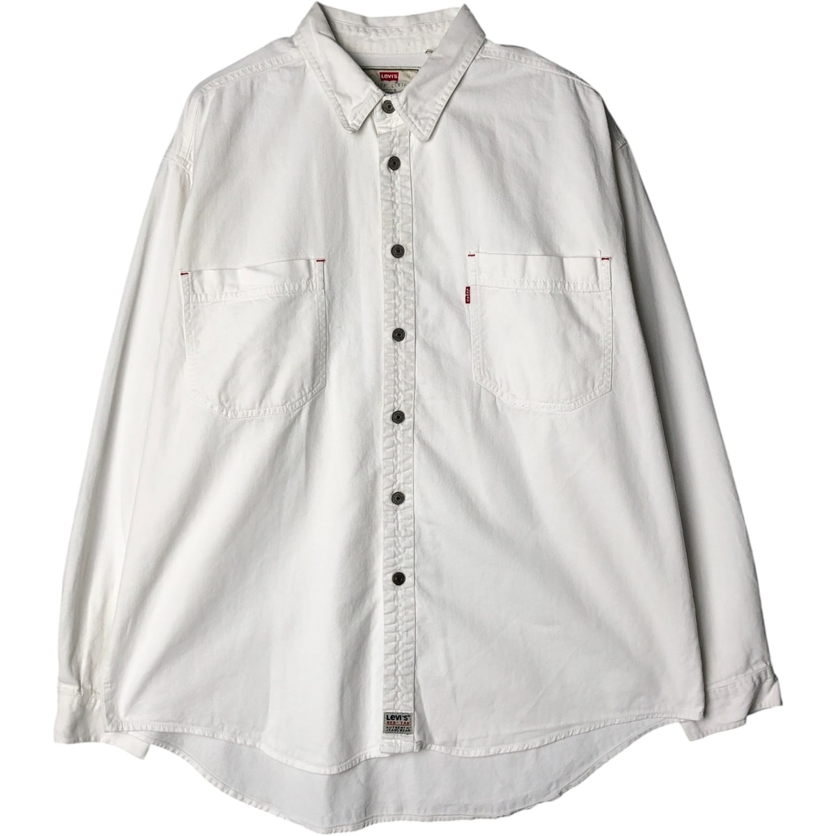 古着 90年代 リーバイス Levi's RED TAB 長袖 ホワイトデニムシャツ メンズXL相当 ヴィンテージ/eaa577775