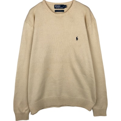 古着 ラルフローレン Ralph Lauren POLO by Ralph Lauren コットンニットセーター メンズXL相当/eaa637142