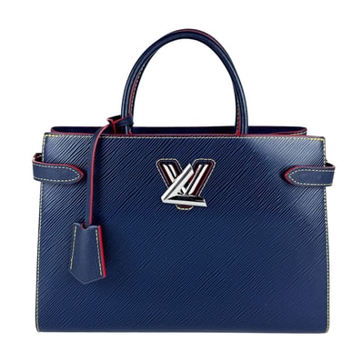 ルイ ヴィトン LOUIS VUITTON ハンドバッグ ショルダーバッグ エピ ツイスト トート エピレザー ネイビー シルバー レディース M54980【中古】 z11115