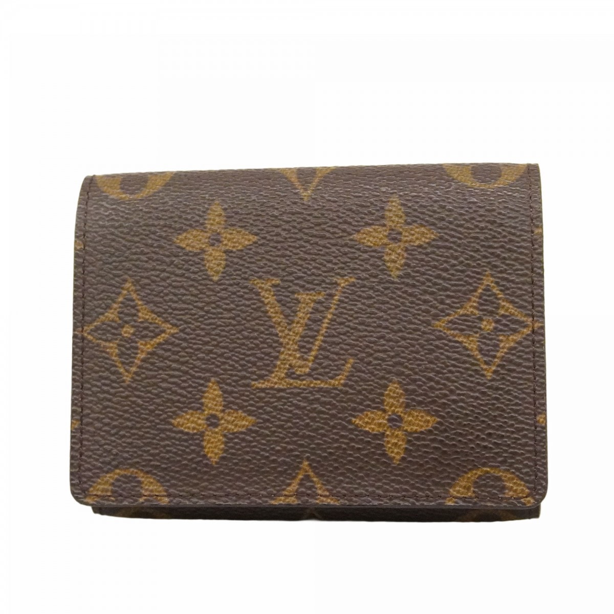 【6dd4632-k】ルイヴィトン 名刺入れ モノグラム アンヴェロップ カルト ドゥ ヴィジット M62920 ブラウン【中古】メンズ レディース ユニセックス