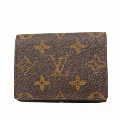 【6dd4632-k】ルイヴィトン 名刺入れ モノグラム アンヴェロップ カルト ドゥ ヴィジット M62920 ブラウン【中古】メンズ レディース ユニセックス