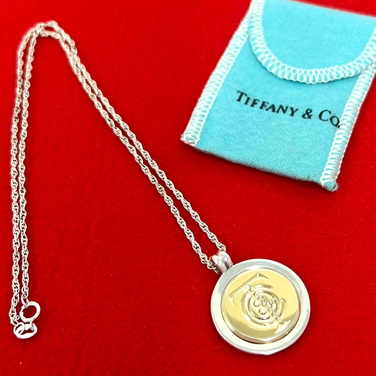TIFFANY&Co. ティファニー コイン ネックレス シルバー925 K18イエローゴールド ネックレス シルバー
14347