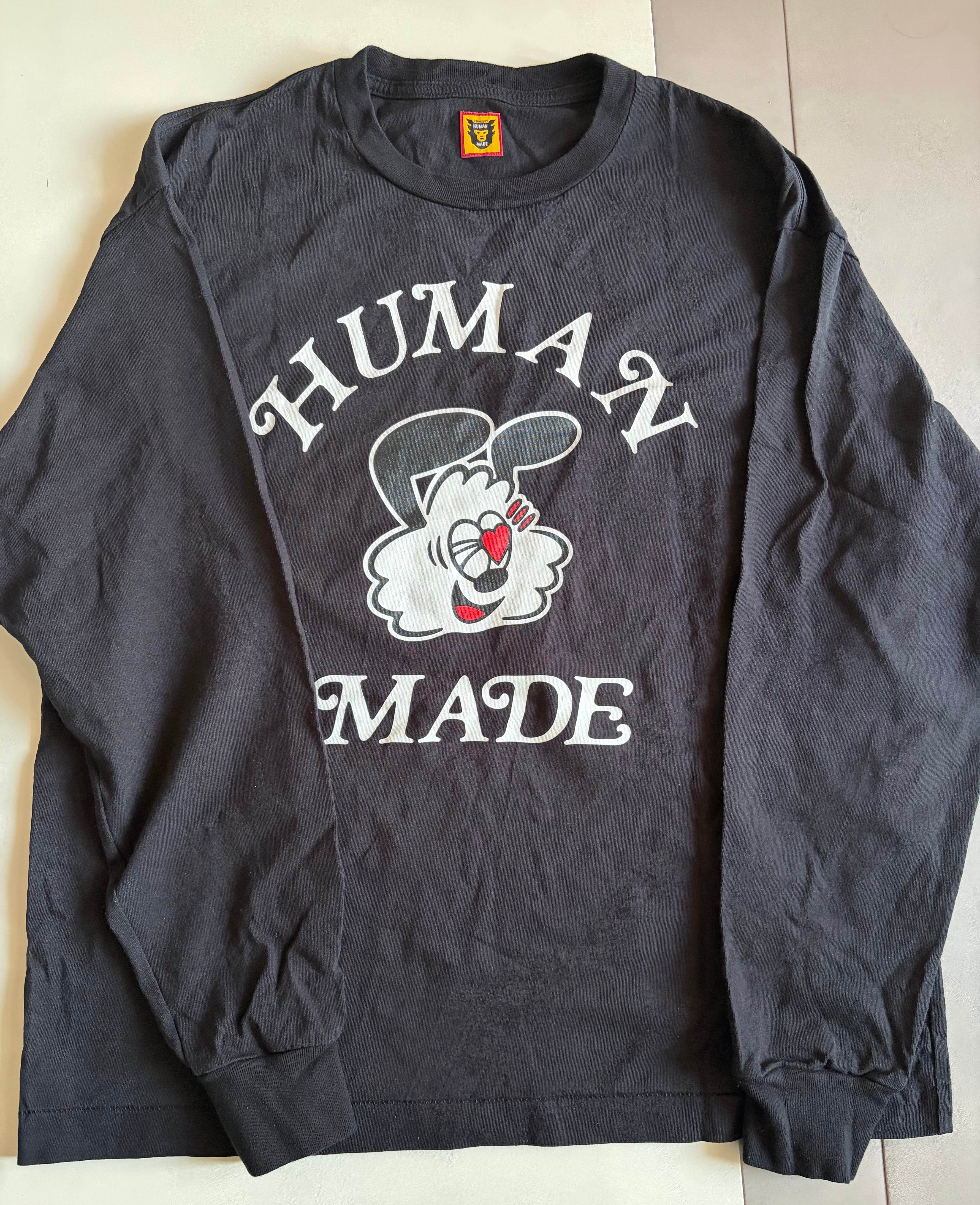 HUMAN MADE GDC White Day L/S T-shirt "Black" / VERDY