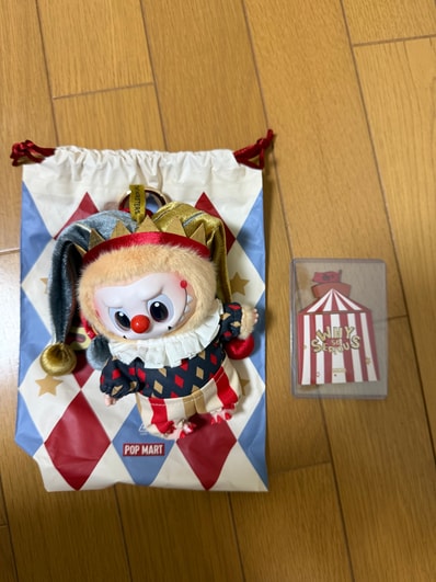 POP MART WHY SO SERIOUS Series-Vinyl Plush Pendant Moonlit Mask (LABUBU) (Super Secret)