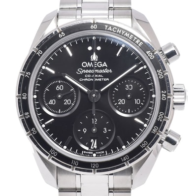 オメガ OMEGA 324.30.38.50.01.001 スピードマスター コーアクシャル クロノグラフ 自動巻き メンズ 美品 保証書付き 腕時計 L#151012