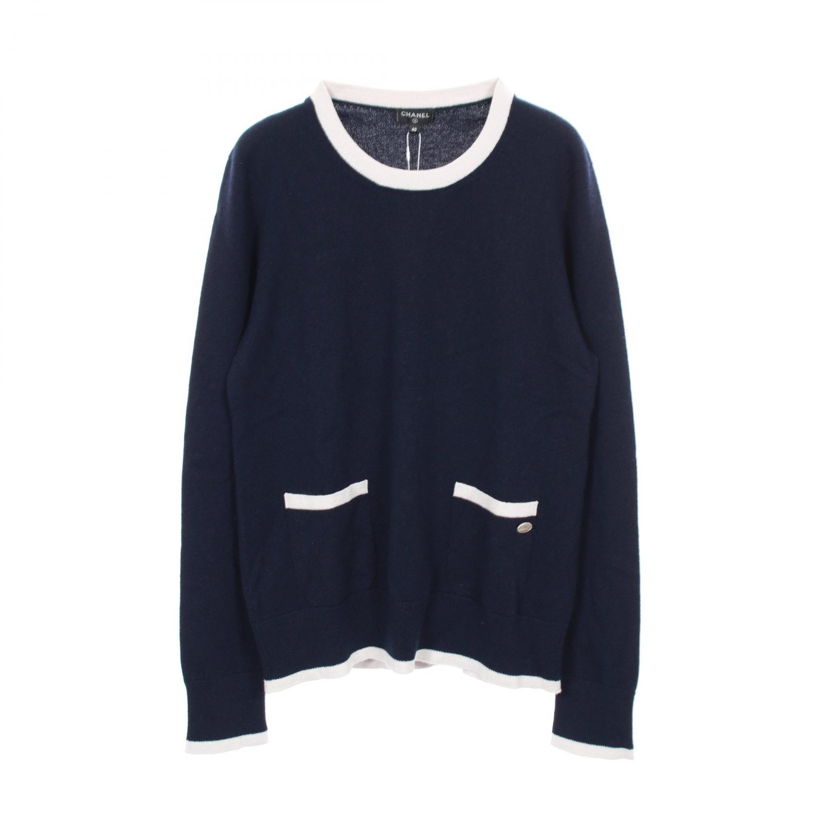 A (未使用に近い)】シャネル CHANEL ココマークボタン ニット 衣料品