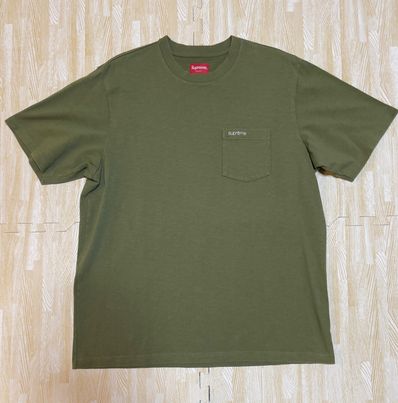 Supreme S/S Pocket Tee "Olive"(21SS)