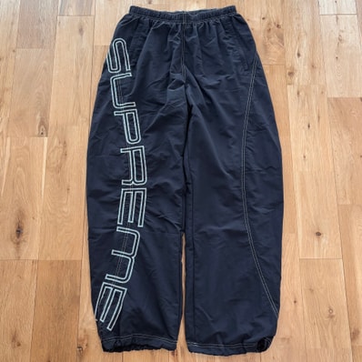 Supreme Spellout Embroidered Track Pant "Black"