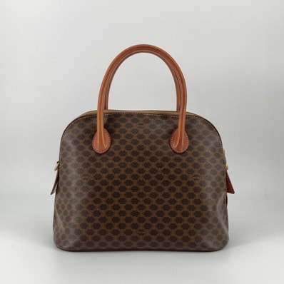 CELINE(セリーヌ) マカダム柄 ハンドバッグ ブラウン
