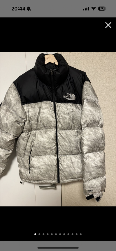 Supreme x The North Face Nuptse Jacket "White Paper Print"