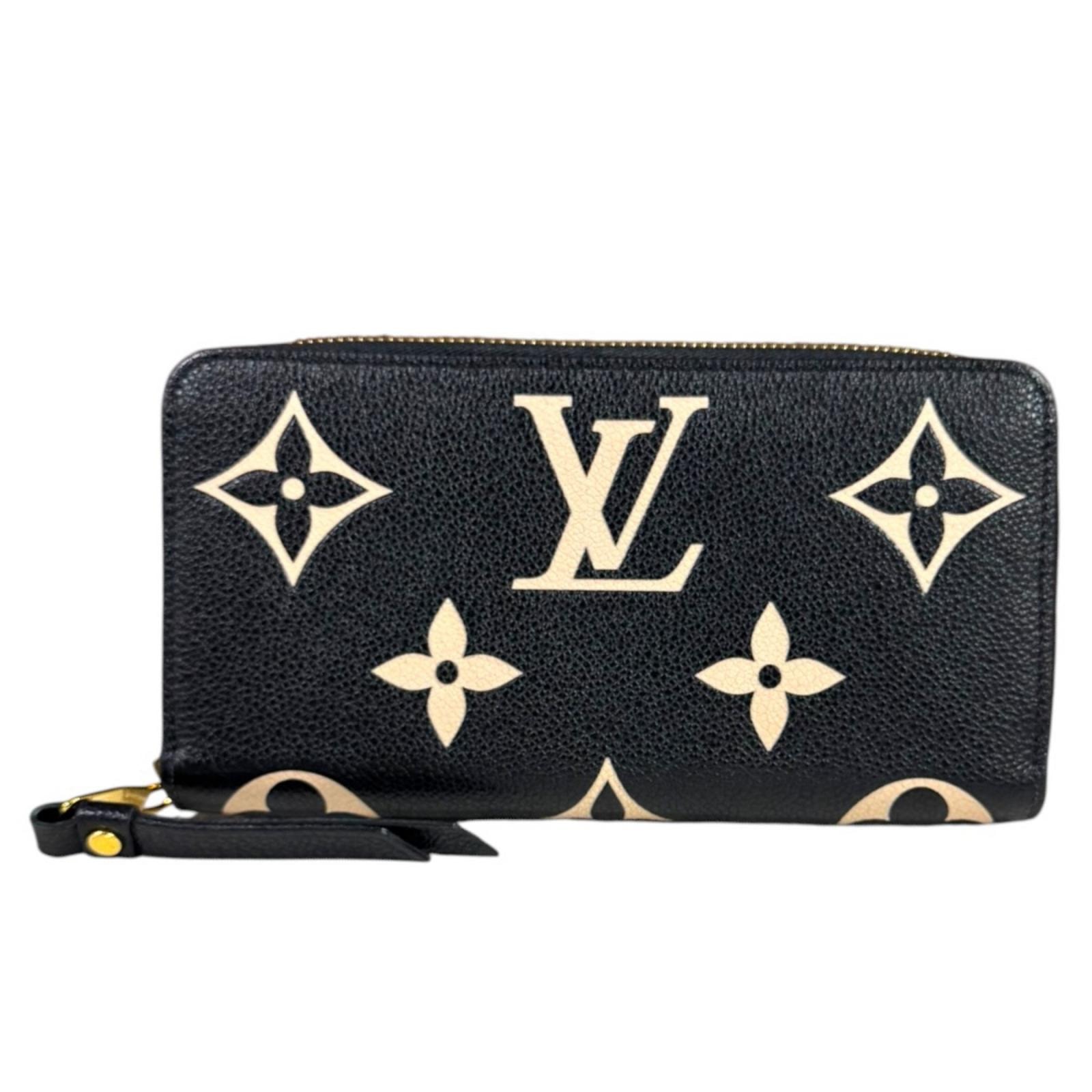 ルイヴィトン ジッピーウォレット バイカラーモノグラムアンプラント 長財布 M80481 レディース LOUIS VUITTON  中古