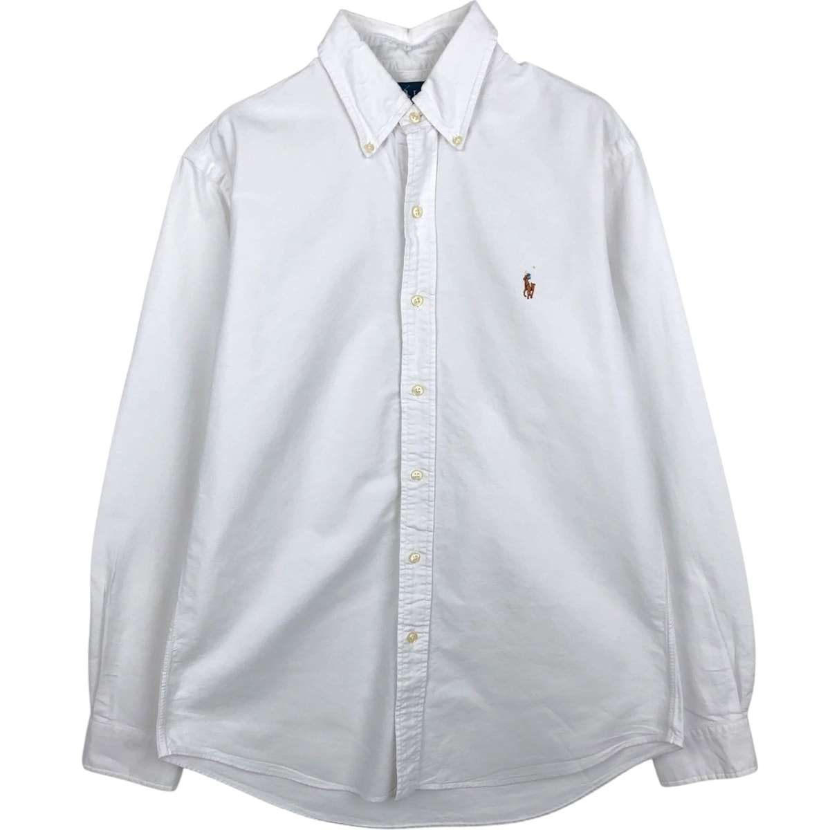 古着 ラルフローレン Ralph Lauren CUSTOM FIT 長袖 ボタンダウンシャツ メンズM相当/eaa666186