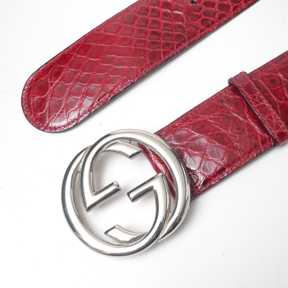 A (未使用に近い)】□美品□GUCCI グッチ ベルト サイズ70/28 インター