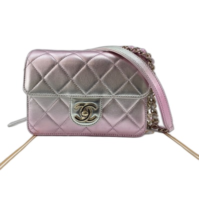 シャネル CHANEL ミニマトラッセ ショルダーバッグ ラムスキン【中古】