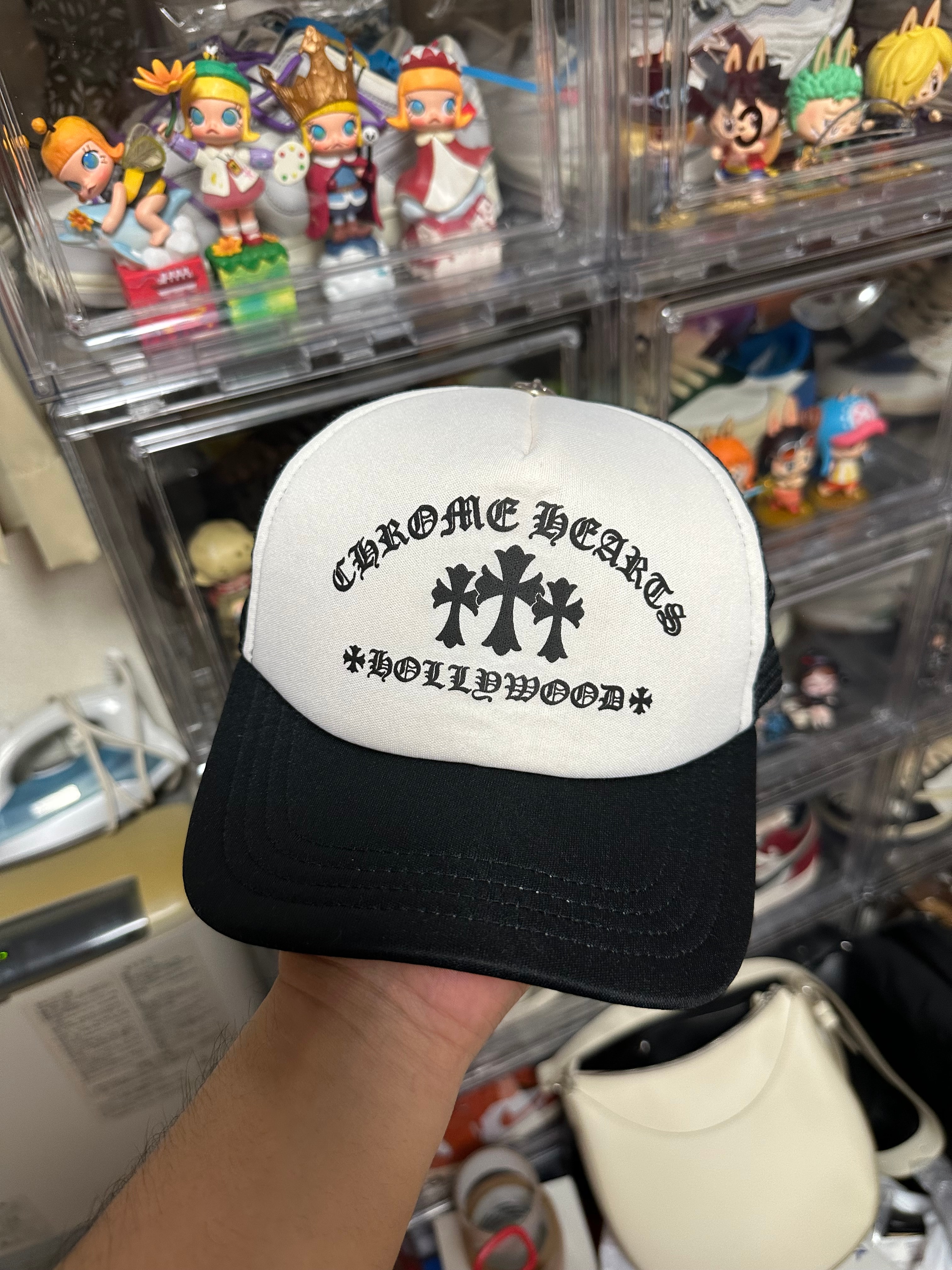 Chrome Hearts Trucker Cap King Taco "Black/White"