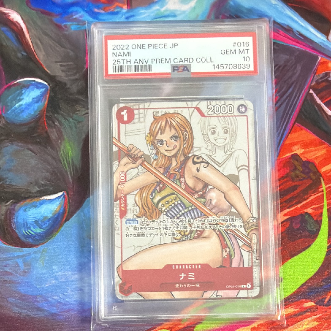 ARS10世界５枚ナミOP01-016 25周年限定 PSA10】ナミ R-P [OP01-016] (プレミアムカードコレクション25周年