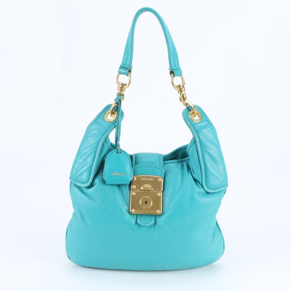 ■美品 ミュウミュウ ショルダーバッグ レザー