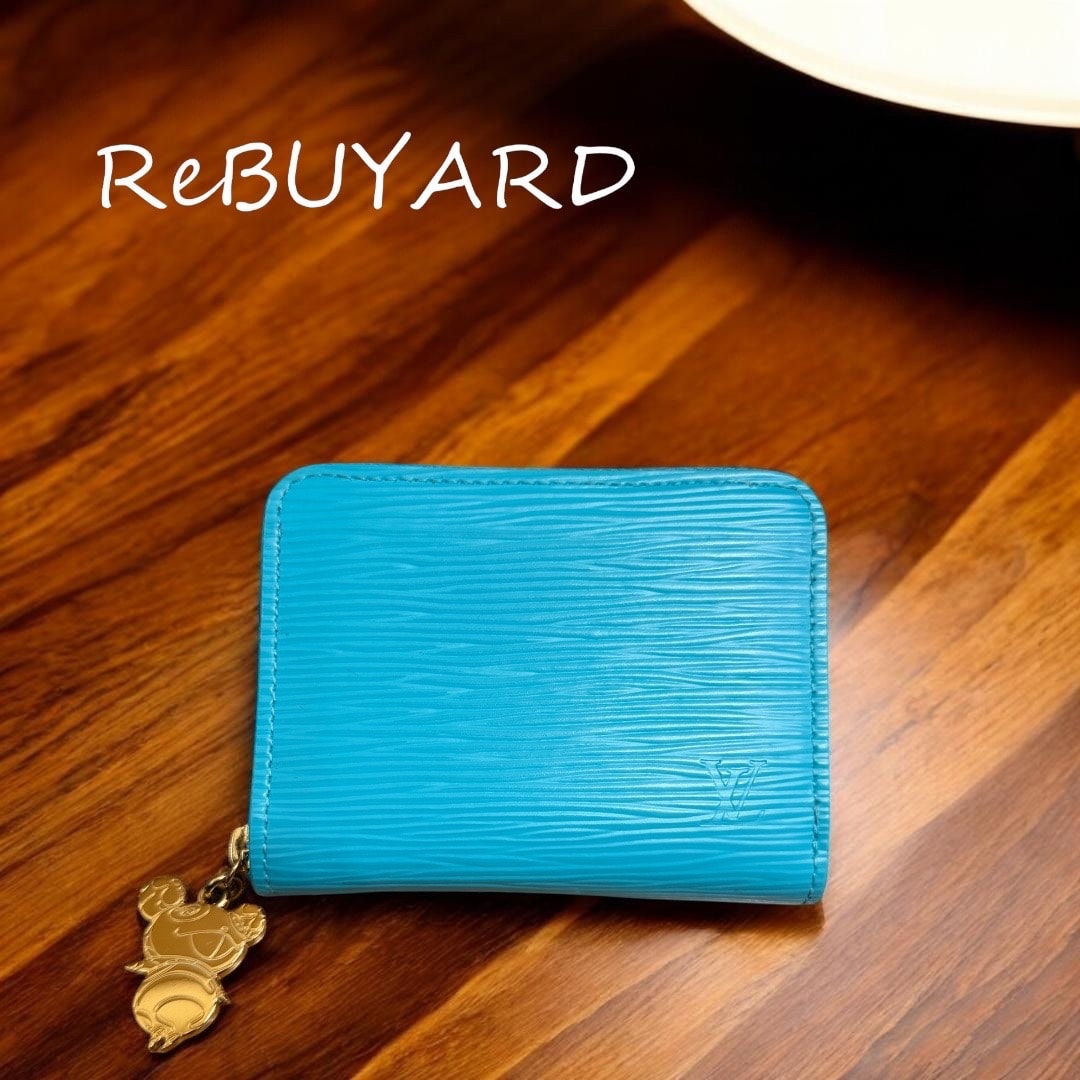 Louis Vuitton x Takashi Murakami Zippy Coin Purse Epi Japan Exclusive "Kabira Blue"