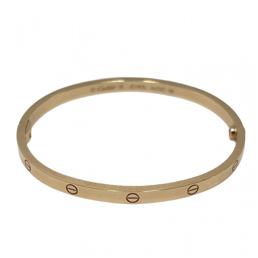 CARTIER カルティエ バングル ラブ ブレス ジュエリー アクセサリー LOVE Au750 18金PG 16サイズ メンズ レディース K18ピンクゴールド    ユニセックス 約18.0g【中古品】