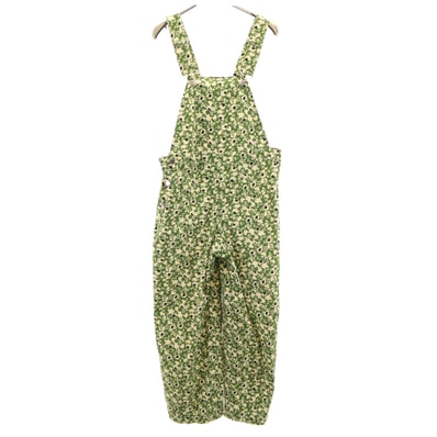 ZARA ザラ 花柄 オーバーオール XS グリーン