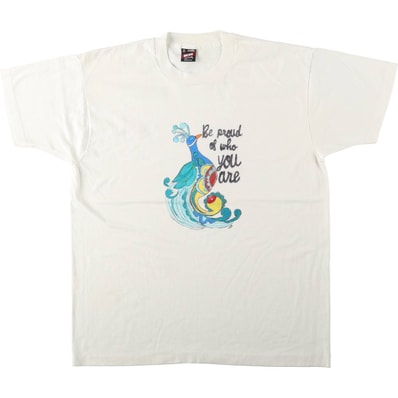 古着 90年代 フルーツオブザルーム FRUIT OF THE LOOM BEST メッセージプリントTシャツ USA製 メンズXL相当 ヴィンテージ/eaa642282