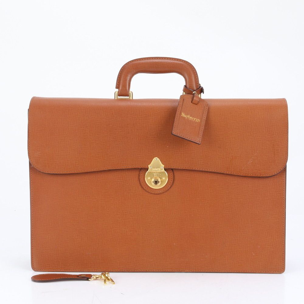 ■美品 バーバリー ビジネス バッグ レザー