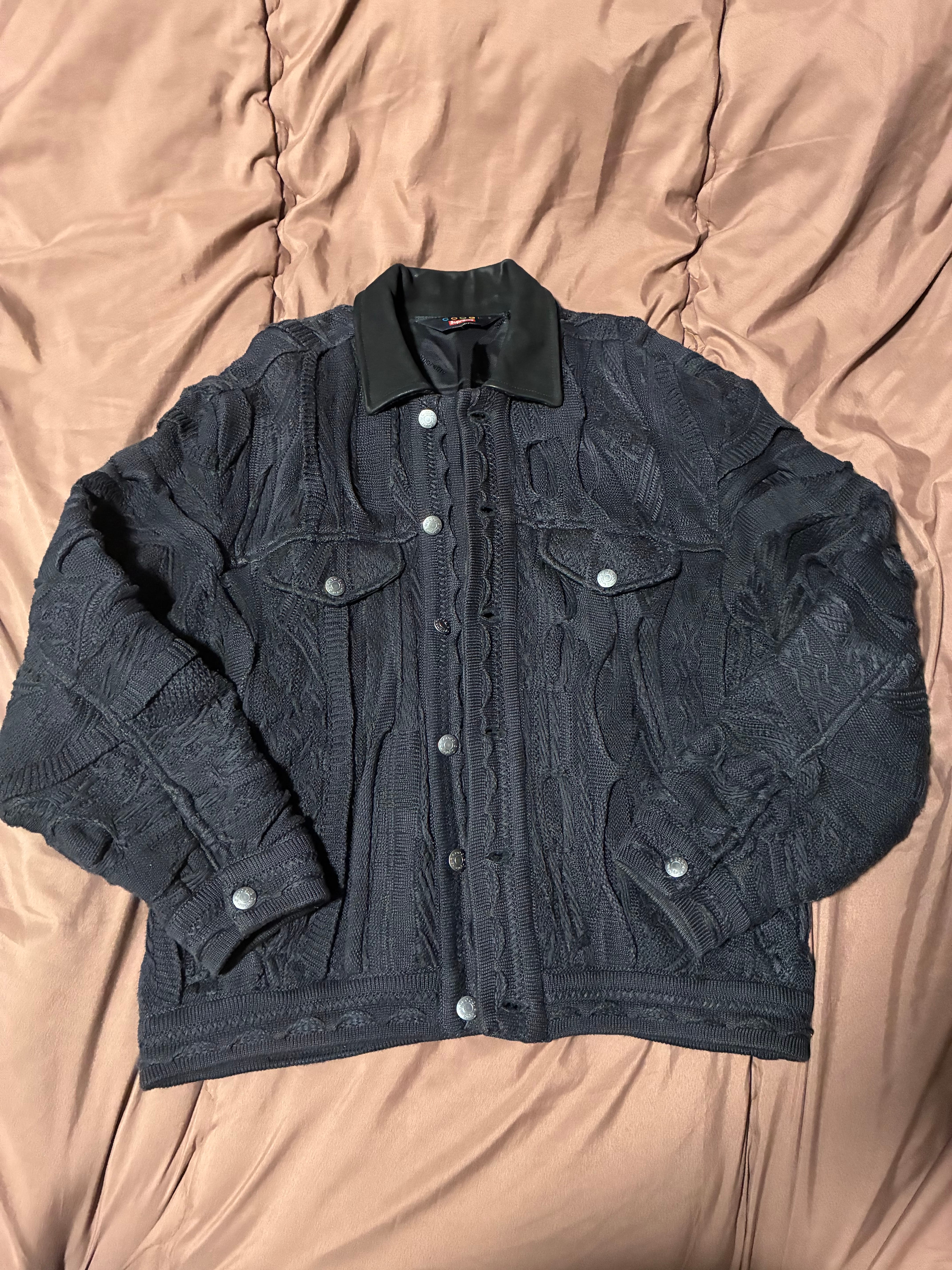 Supreme / Vanson Leathers Worn Leather Jacket 